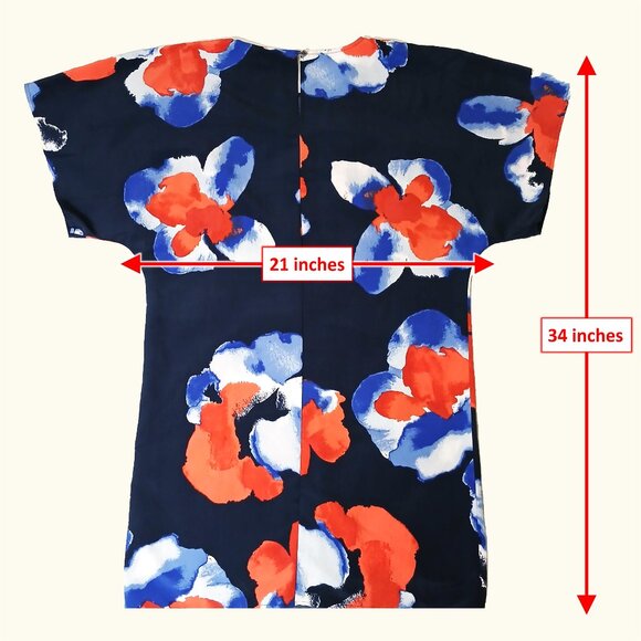 H Halston Women Floral Butterfly Sleeve Kaftan Style Flowy Dress Size XS/TP - Picture 9 of 9